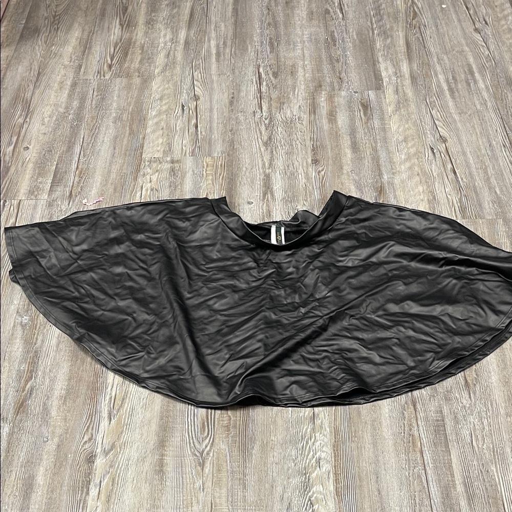 Elegant Black High Low Skirt